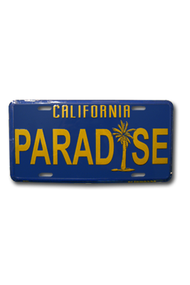 Laguna Beach License Plates and Frames at Fawn Memories